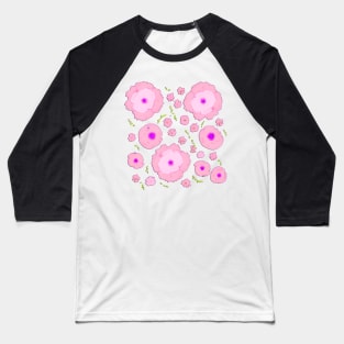 Mother's Day Falling Petals (MD23MOD004b) Baseball T-Shirt